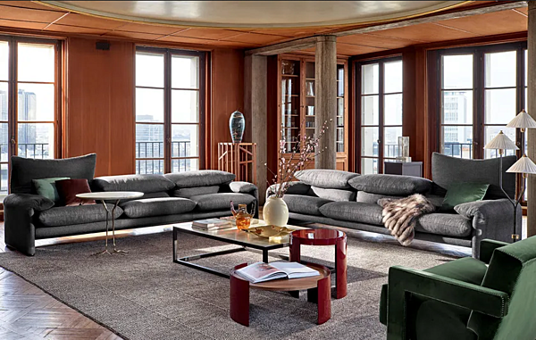 Divano a tre posti con schienale imbottito CASSINA Maralunga 675 fabbrica CASSINA dall'Italia. Foto №11