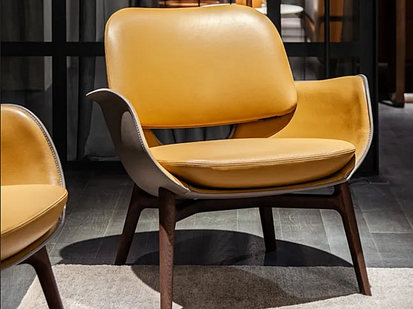 Poltrona in pelle imbottita con braccioli Martha Poltrona Frau fabbrica POLTRONA FRAU dall'Italia. Foto №8