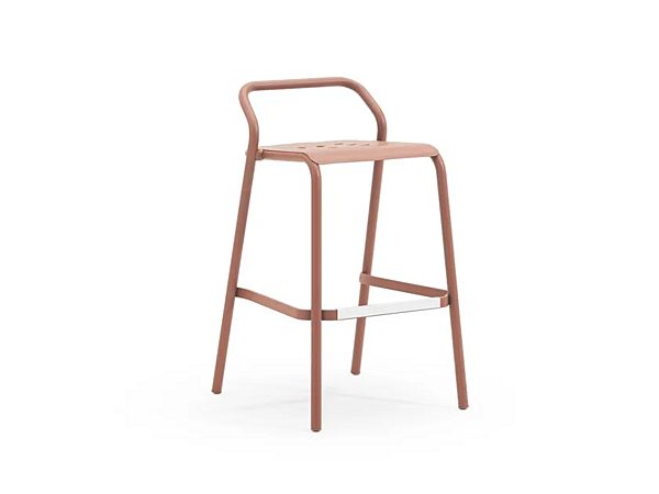 Sgabello da giardino alto impilabile in alluminio Noss VARASCHIN 24550/B, 24551/B, 24552/B, 24553/B fabbrica VARASCHIN dall'Italia. Foto №1