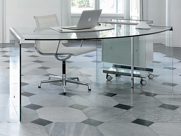 Scrivania in cristallo Gallotti&Radice collezione President Senior Junior fabbrica Gallotti & Radice dall'Italia. Foto №10