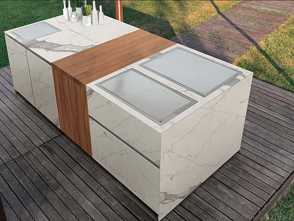 Cucina da esterno in acciaio Aster Cucine Outdoor 401708 fabbrica Aster Cucine dall'Italia. Foto №7