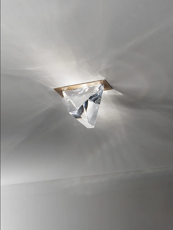 Lampada da soffitto in cristallo LED Tripla Fabbian fabbrica Fabbian dall'Italia. Foto №3