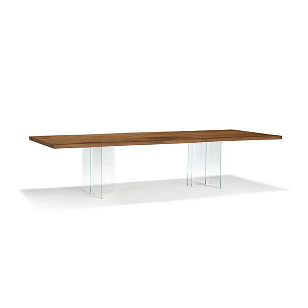 Tavolo rettangolare in legno massello Vero Compact T in vetro ARTE BROTTO L640, T-GLASS fabbrica Arte Brotto dall'Italia. Foto №2