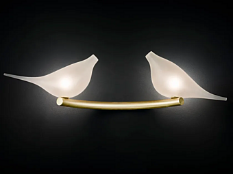 Applique da parete in vetro soffiato artigianale Light of Love 1 MULTIFORME AP3380-1