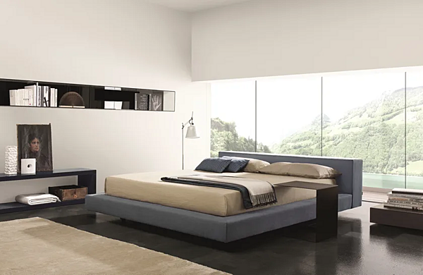 Letto matrimoniale con testata imbottita Atlante Duomo Design fabbrica Duomo Design dall'Italia. Foto №5