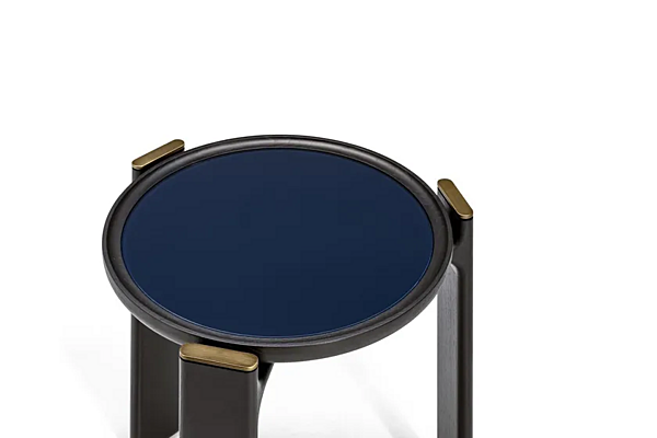 Tavolino da caffè rotondo in vetro POLTRONA FRAU DUO fabbrica POLTRONA FRAU dall'Italia. Foto №4