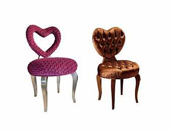 Poltrona in velluto trapuntato Heart Bizzotto Italia