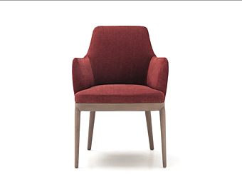 Poltrona con braccioli in tessuto imbottito ARTE BROTTO Principe MP 60 P MP.60/P