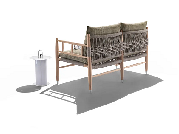 Divano da giardino in legno Iroko con schienale imbottito FLEXFORM Lee Outdoor fabbrica FLEXFORM dall'Italia. Foto №2