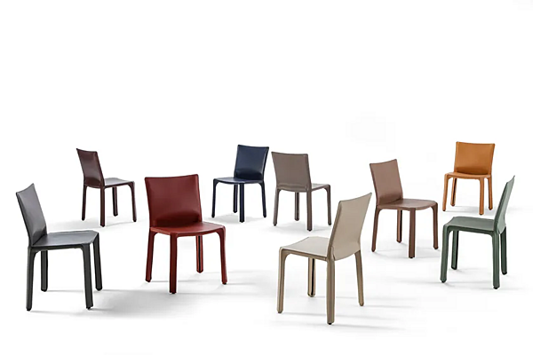 Poltrona in pelle conciata 412 CAB CASSINA fabbrica CASSINA dall'Italia. Foto №3