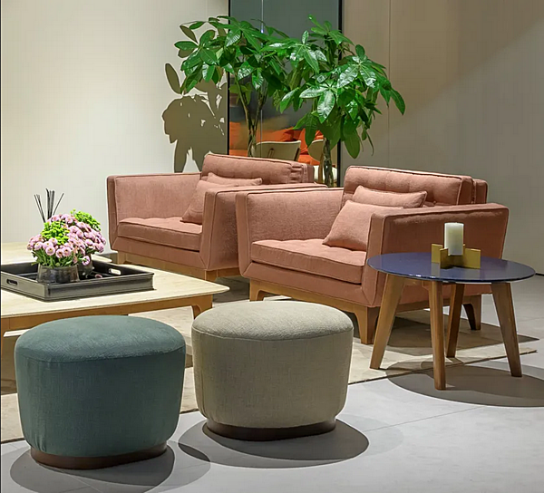 Poltrona in lino con braccioli Yvan CHELINI fabbrica CHELINI dall'Italia. Foto №2