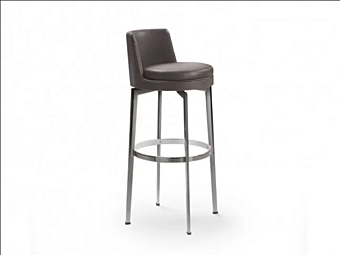 Sgabello in pelle imbottito FLEXFORM Feel Good