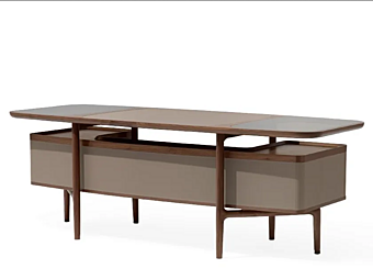 Scrivania rettangolare in legno Mogul GIORGETTI