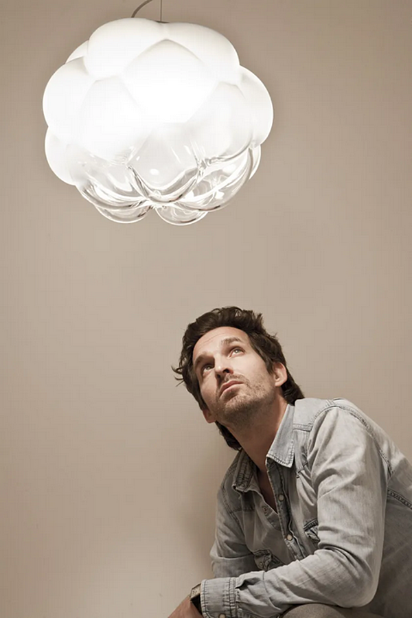 Lampada a sospensione in vetro Cloudy Fabbian F21 A02 71 fabbrica Fabbian dall'Italia. Foto №4