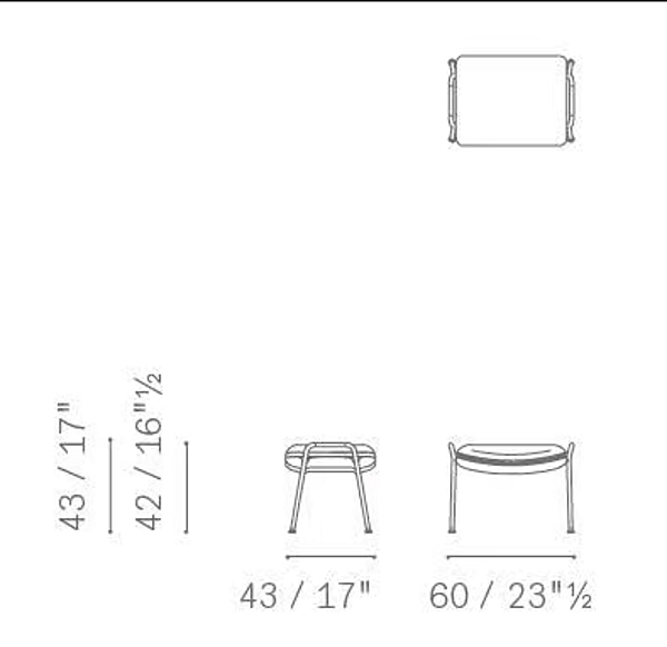 Puff in tessuto Arabesque Poltrona Frau fabbrica POLTRONA FRAU dall'Italia. Foto №4