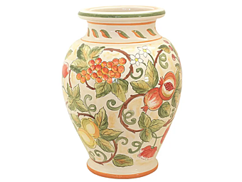 Vaso in ceramica fatto a mano Estate L_Antica Deruta ES/825/55