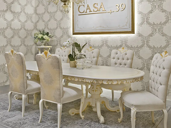 Tavolo da pranzo ovale in legno CASA +39 DIAMANTE 2622 fabbrica CASA +39 dall'Italia. Foto №1