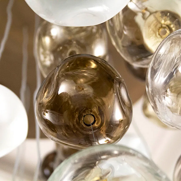 Lampada da soffitto in vetro artistico di Murano Desafinado 16 MULTIFORME PL7540-100x260-1 fabbrica MULTIFORME dall'Italia. Foto №7