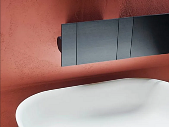 Rubinetto da lavabo a parete in alluminio anodizzato AGAPE SEN fabbrica Agape dall'Italia