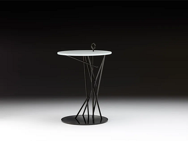 Tavolino laterale alto in acciaio inox e vetro Tao Black Tie TAO45GB/R/W, TAO45CB/R/W fabbrica Black Tie dall'Italia. Foto №9
