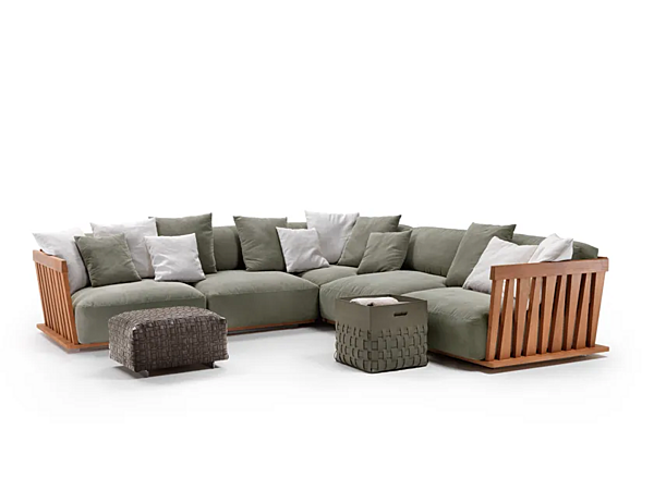 Divano angolare in tessuto con copertura removibile FLEXFORM Zante Outdoor fabbrica FLEXFORM dall'Italia. Foto №2