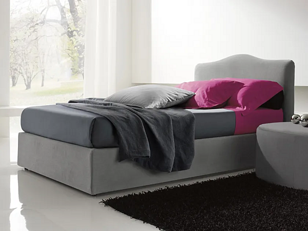Letto matrimoniale con testata imbottita Fiaba Duomo Design fabbrica Duomo Design dall'Italia. Foto №1
