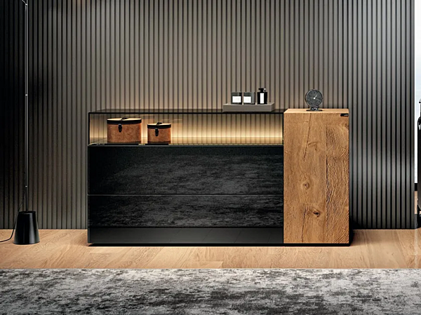 Комод из дерева и стекла 36E8 LAGO  Glass 2624 2624 fabbrica LAGO dall'Italia. Foto №1
