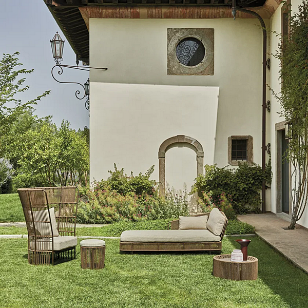 Pouf da giardino rotondo in alluminio verniciato VARASCHIN Tibidabo 14250 fabbrica VARASCHIN dall'Italia. Foto №6