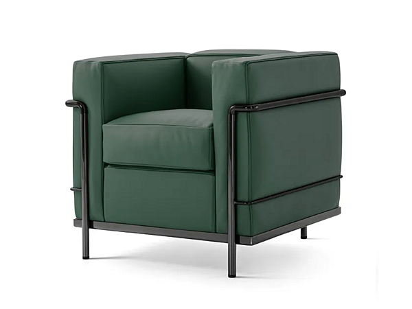 Poltrona in pelle con braccioli CASSINA Fauteuil Grand Confort Petit Modèle 002 fabbrica CASSINA dall'Italia. Foto №4