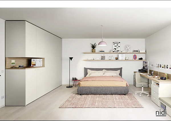 Letto matrimoniale imbottito con copertura removibile Nidi Roller fabbrica nidi dall'Italia. Foto №3