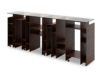 Tavolo console rettangolare in rovere Kyan BRABBU