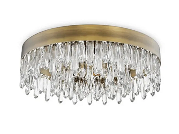 Lampada da soffitto in ottone con cristalli collezione Naicca BRABBU fabbrica BRABBU dall'Italia. Foto №1