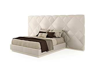 Letto matrimoniale con testata imbottita Bizzotto Italia Symphony