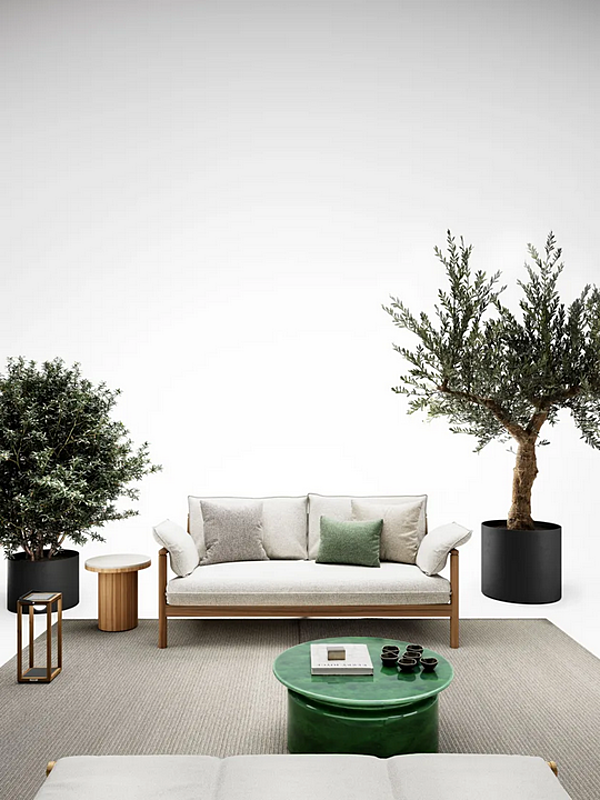 Tavolino da giardino rotondo in ceramica Atmosphera collezione Panarea PA.SR1 fabbrica ATMOSPHERA dall'Italia. Foto №5