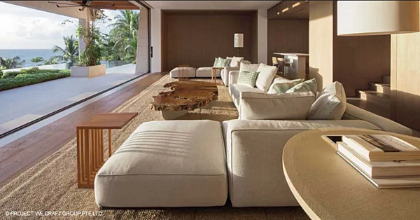 Divano angolare in tessuto con chaise longue FLEXFORM Grandemare fabbrica FLEXFORM dall'Italia. Foto №4