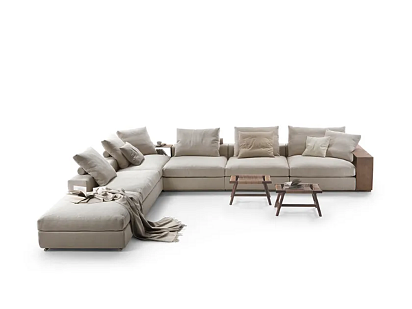 Divano angolare in tessuto con spazio di stoccaggio FLEXFORM Groundpiece fabbrica FLEXFORM dall'Italia. Foto №10