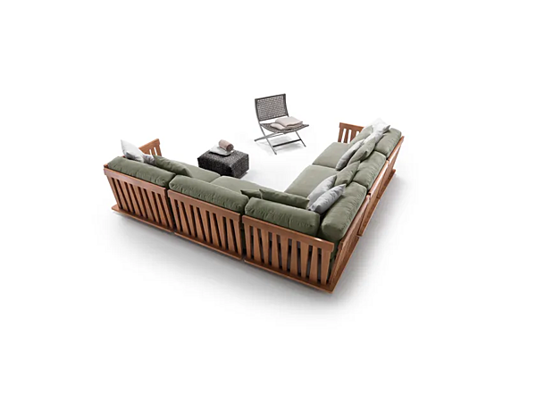 Divano angolare in tessuto con copertura removibile FLEXFORM Zante Outdoor fabbrica FLEXFORM dall'Italia. Foto №3
