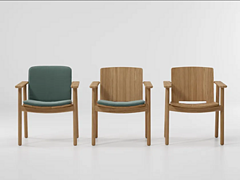Sedia da giardino in teak Riva KETTAL