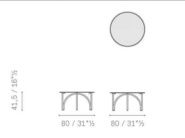 Tavolino da giardino in alluminio Mirabell POLTRONA FRAU fabbrica POLTRONA FRAU dall'Italia. Foto №4