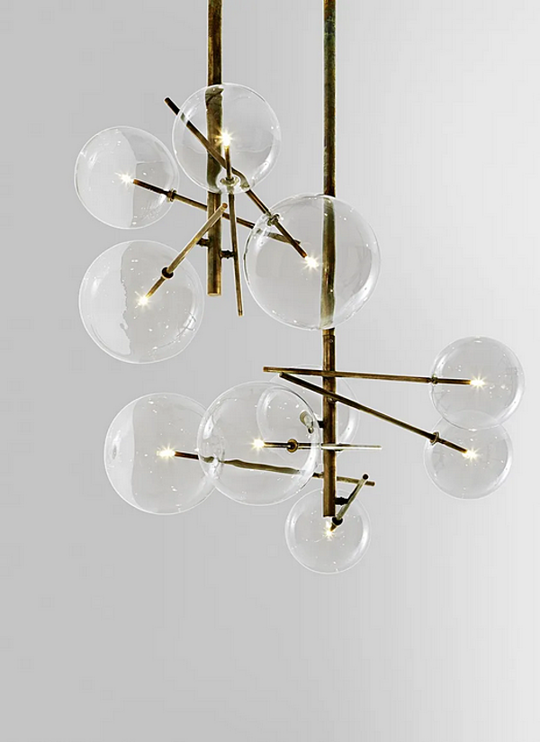 Lampada a sospensione in cristallo dimmerabile LED Bolle Gallotti&Radice fabbrica Gallotti & Radice dall'Italia. Foto №4
