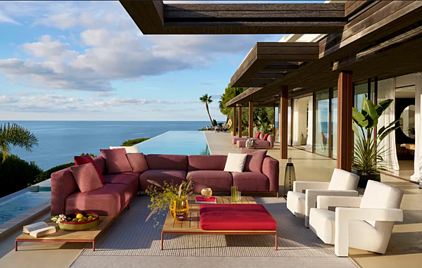 Divano angolare in tessuto con copertura removibile CASSINA MEX HI OUTDOOR fabbrica CASSINA dall'Italia. Foto №3