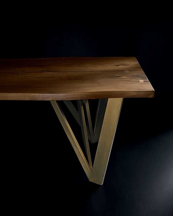 Tavolo rettangolare in legno massello Vero Geometrica ARTE BROTTO L620, GEOMETRICA fabbrica Arte Brotto dall'Italia. Foto №5