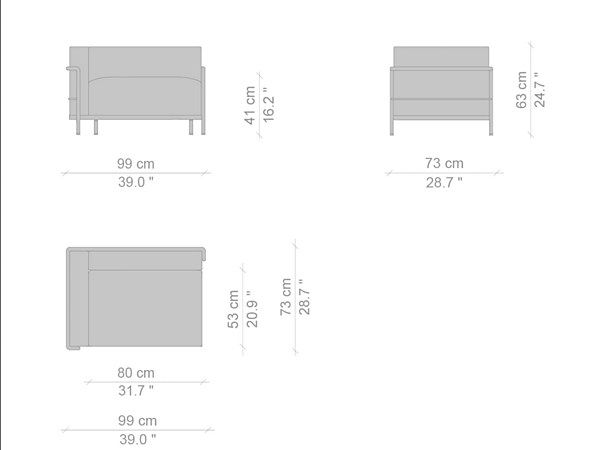 Letto giorno imbottito 3 posti CASSINA Grand Confort 003 fabbrica CASSINA dall'Italia. Foto №3
