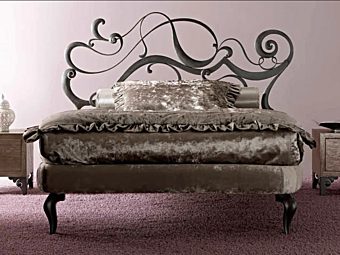 Letto singolo con testiera imbottita in tessuto CORTEZARI SAFIRA II 931-T