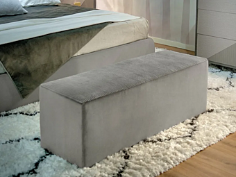 Pouf rettangolare in tessuto imbottito CASA +39 NS0001, NS0007