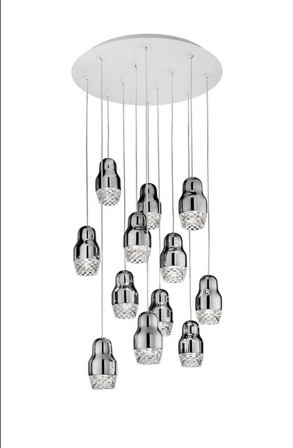 Lampada a sospensione in vetro e alluminio LED Fedora AXOLIGHT fabbrica Axolight dall'Italia. Foto №2