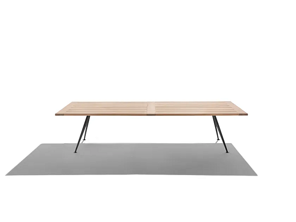 Tavolo rettangolare da giardino in iroko Zefiro FLEXFORM fabbrica FLEXFORM dall'Italia. Foto №2