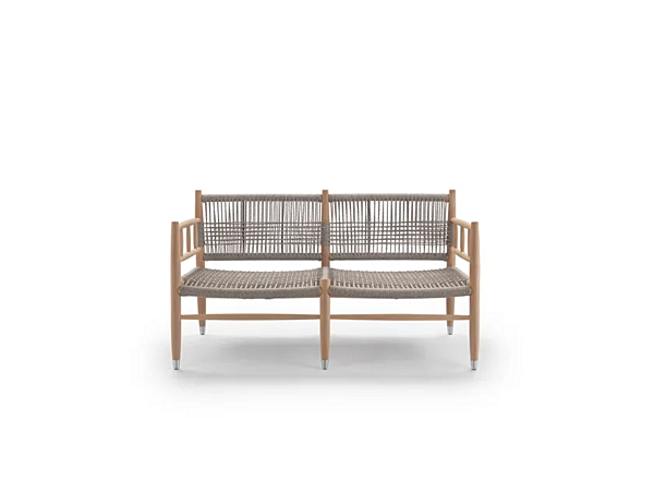 Divano da giardino in legno Iroko con schienale imbottito FLEXFORM Lee Outdoor fabbrica FLEXFORM dall'Italia. Foto №4