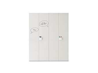 Armadio a porte battenti in legno Graphic Nidi