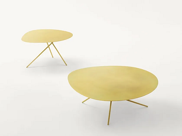Tavolino da caffè rotondo basso in legno PAOLA LENTI LEVER B103 fabbrica PAOLA LENTI dall'Italia. Foto №1